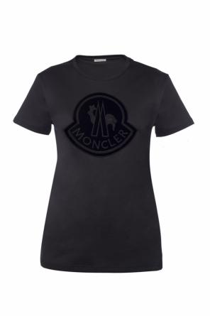 T-shirt with a patch and logo, zdjęcie 1 T-shirt with a patch and logo od Moncler